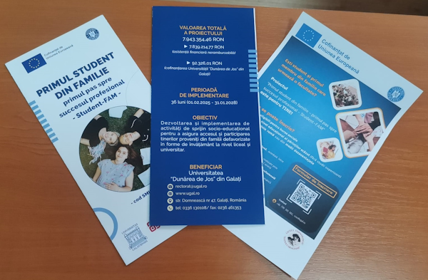 Anunț în cadrul proiectului Student-FAM